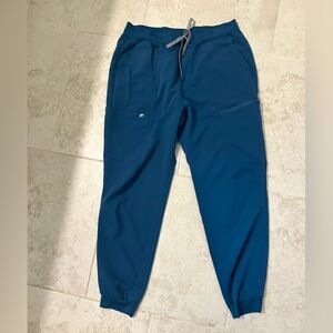 Men's Fabletics Caribbean Blue Scrub Joggers